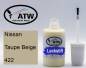 Preview: Nissan, Taupe Beige, 422: 20ml Lackstift, von ATW Autoteile West.